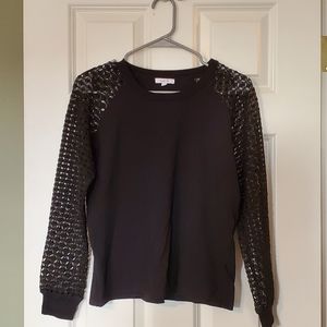 Maette Lace Sleeve Sweater